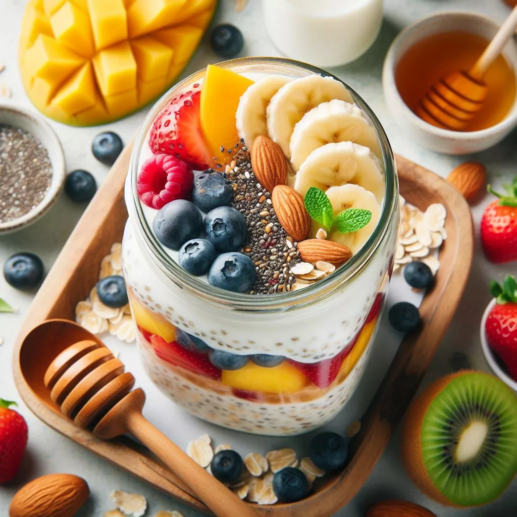 oat with fresh fruits